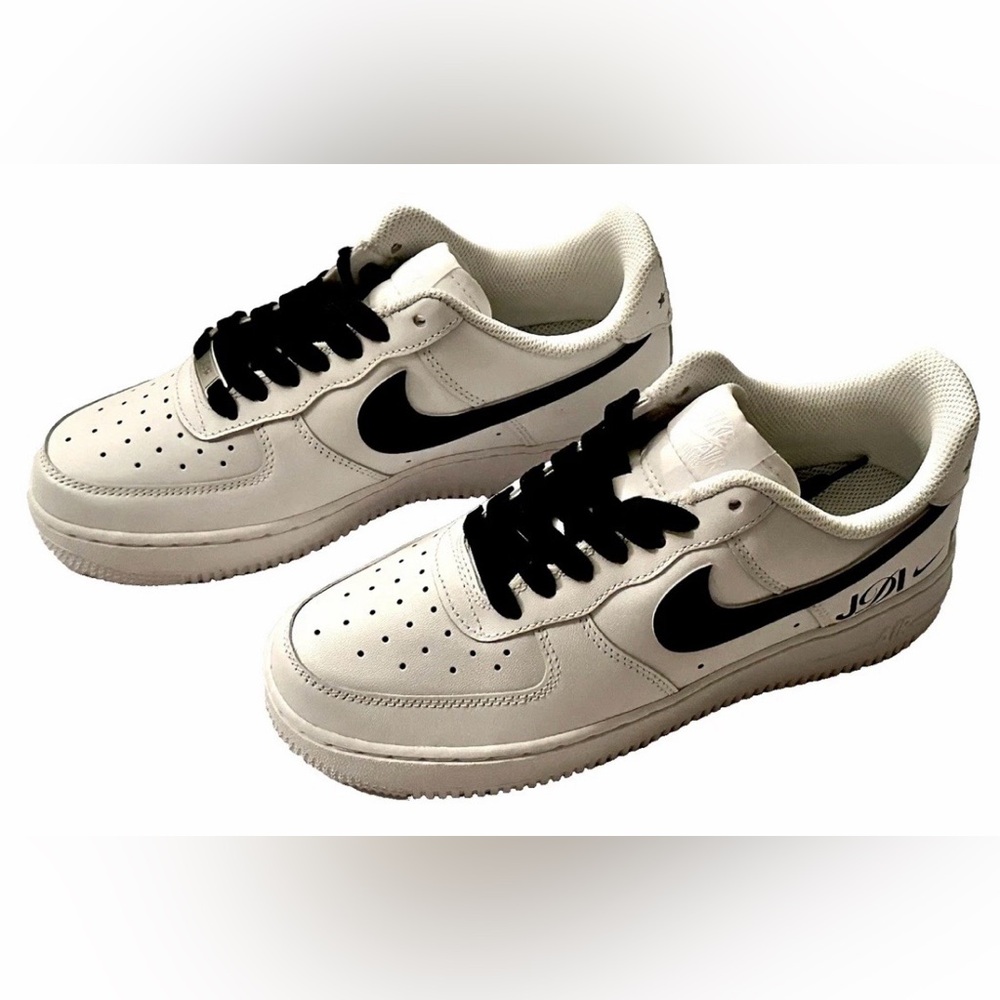 NEW NIKE WOMENS 7.5 AF1 AIR FORCE 1 JDI DAY JUST DO IT WHITE BLACK RARE